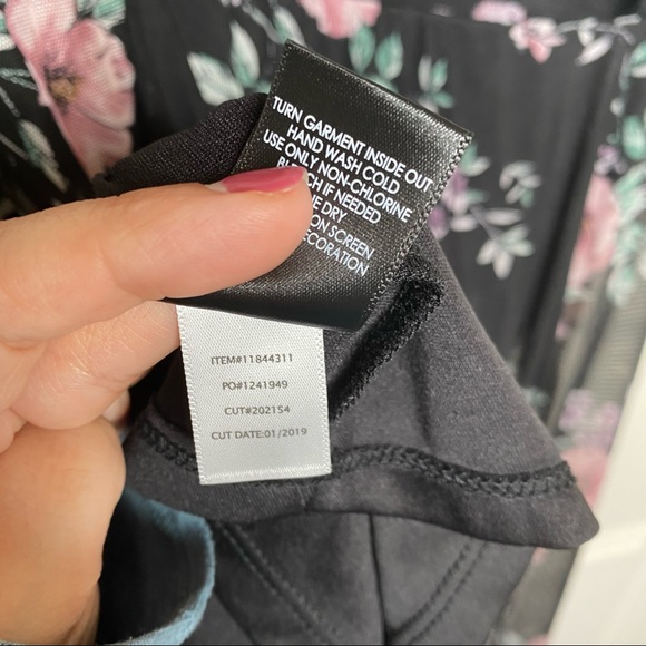 Torrid Black Floral Mesh Midi Dress Size 1X - Picture 9 of 12